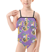 Load image into Gallery viewer, Kids&#39; Spaghetti Strap Ruffle Swimsuit
