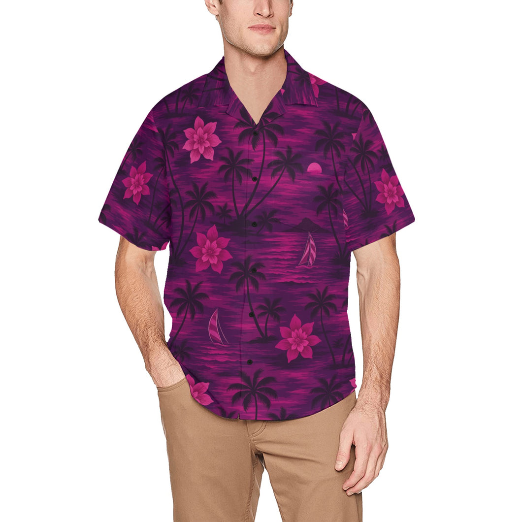 Hawaiian Shirt with Chest Pocket