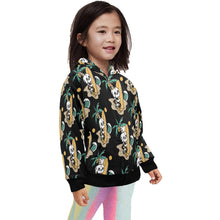 Load image into Gallery viewer, Little Girls&#39; Zip Up Hoodie
