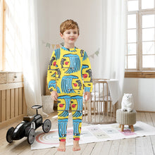 Load image into Gallery viewer, Little Boys&#39; Crew Neck Long Pajama Set
