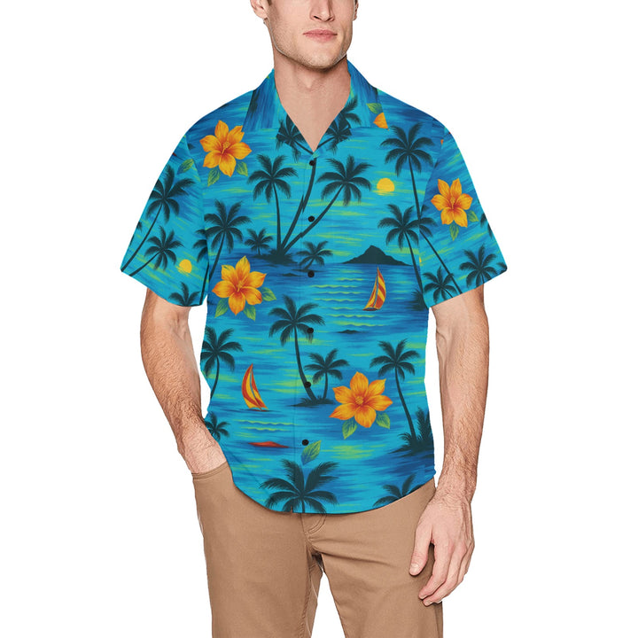 Hawaiian Shirt with Chest Pocket