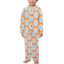 Load image into Gallery viewer, Little Boys&#39; V-Neck Long Pajama Set
