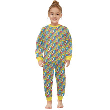 Load image into Gallery viewer, Little Girls&#39; Crew Neck Long Pajama Set
