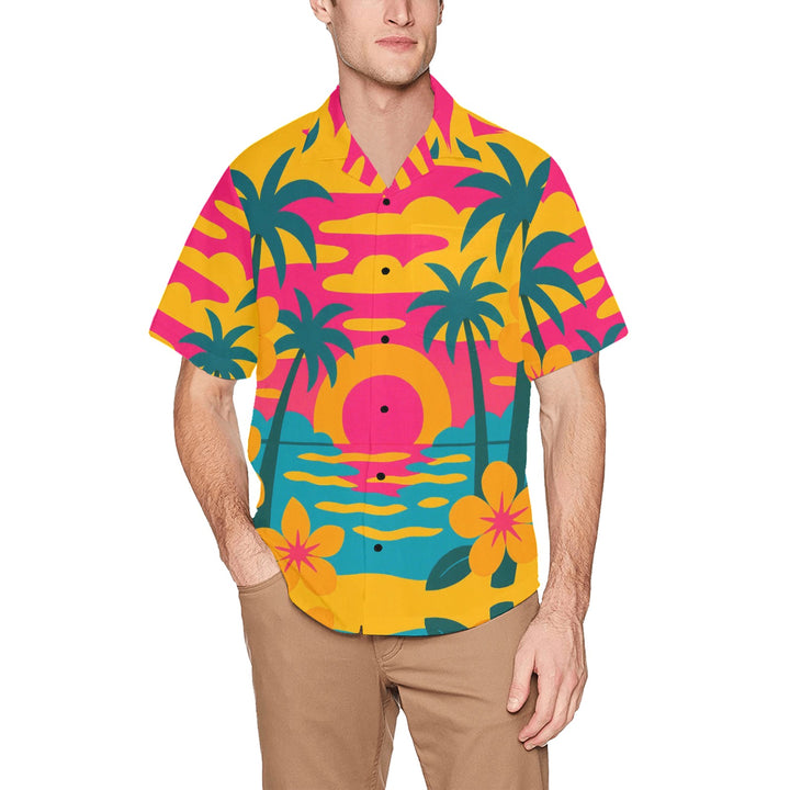 Hawaiian Shirt with Chest Pocket