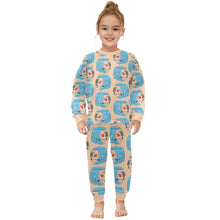 Load image into Gallery viewer, Little Girls&#39; Crew Neck Long Pajama Set
