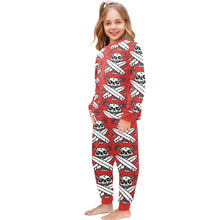 Load image into Gallery viewer, Little Girls&#39; Crew Neck Long Pajama Set
