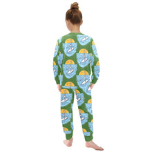 Load image into Gallery viewer, Little Girls&#39; Crew Neck Long Pajama Set
