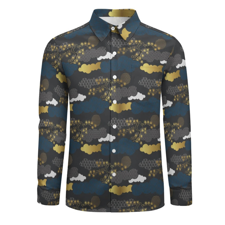 Casual One Pocket Long Sleeve Shirt