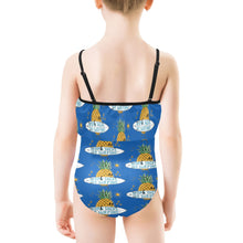 Load image into Gallery viewer, Kids&#39; Spaghetti Strap Ruffle Swimsuit
