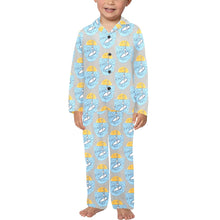 Load image into Gallery viewer, Little Boys&#39; V-Neck Long Pajama Set
