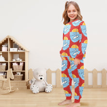 Load image into Gallery viewer, Little Girls&#39; Crew Neck Long Pajama Set
