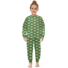 Load image into Gallery viewer, Little Girls&#39; Crew Neck Long Pajama Set
