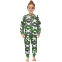 Load image into Gallery viewer, Little Girls&#39; Crew Neck Long Pajama Set
