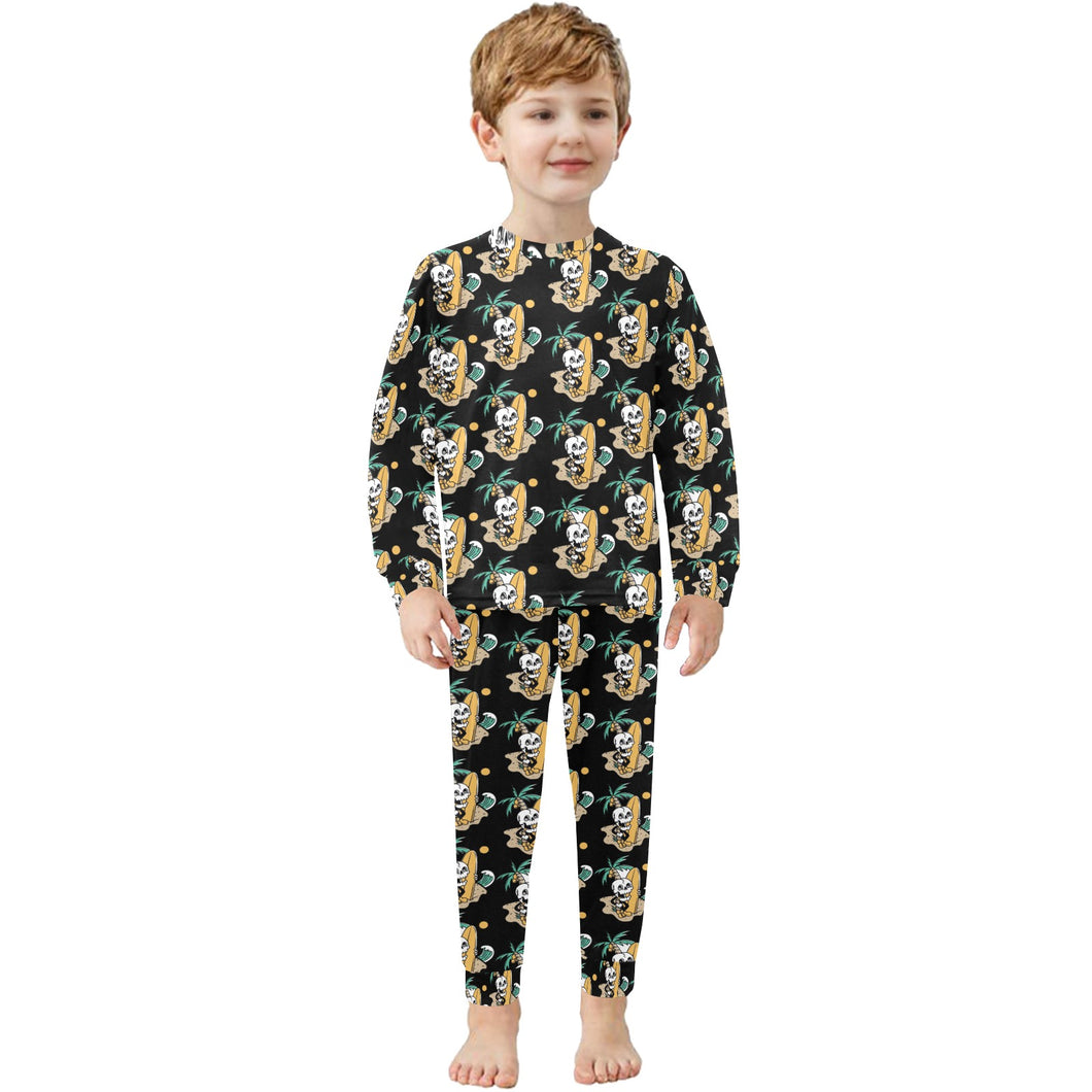 Little Boys' Crew Neck Long Pajama Set