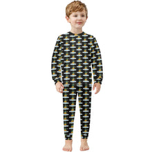 Load image into Gallery viewer, Little Boys&#39; Crew Neck Long Pajama Set
