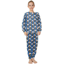 Load image into Gallery viewer, Big Girls&#39; Crew Neck Long Pajama Set
