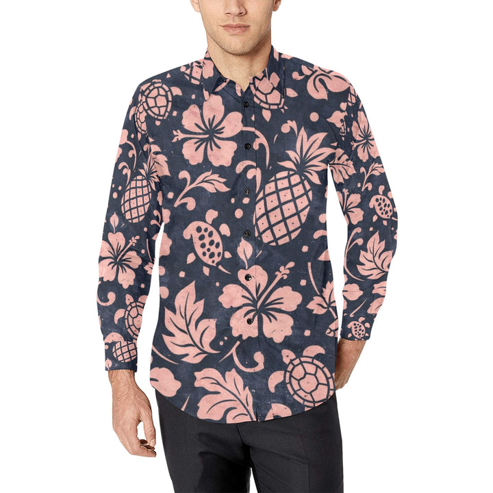 Men's All Over Print Long Sleeve Shirt(Without Pocket)(T61)