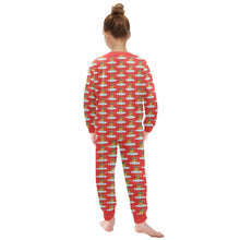 Load image into Gallery viewer, Little Girls&#39; Crew Neck Long Pajama Set
