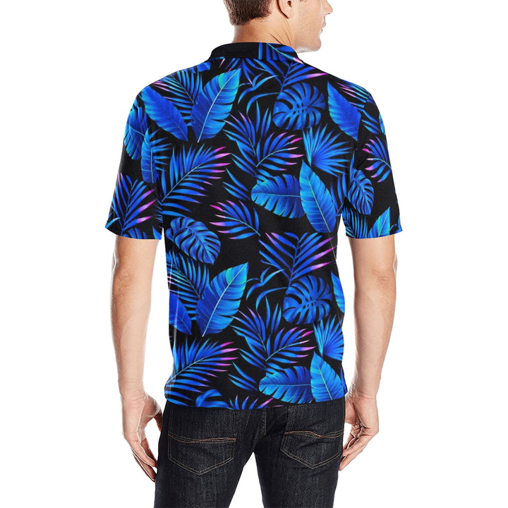 Men's All Over Print Polo Shirt (T55)