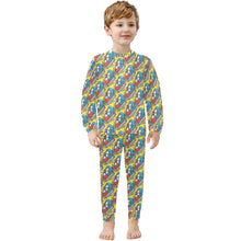 Load image into Gallery viewer, Little Boys&#39; Crew Neck Long Pajama Set
