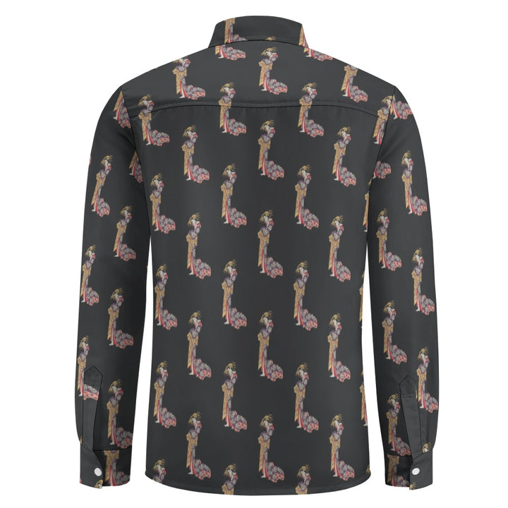 Casual One Pocket Long Sleeve Shirt