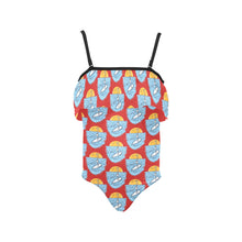 Load image into Gallery viewer, Kids&#39; Spaghetti Strap Ruffle Swimsuit
