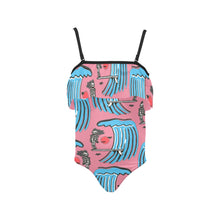 Load image into Gallery viewer, Kids&#39; Spaghetti Strap Ruffle Swimsuit
