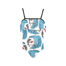 Load image into Gallery viewer, Kids&#39; Spaghetti Strap Ruffle Swimsuit
