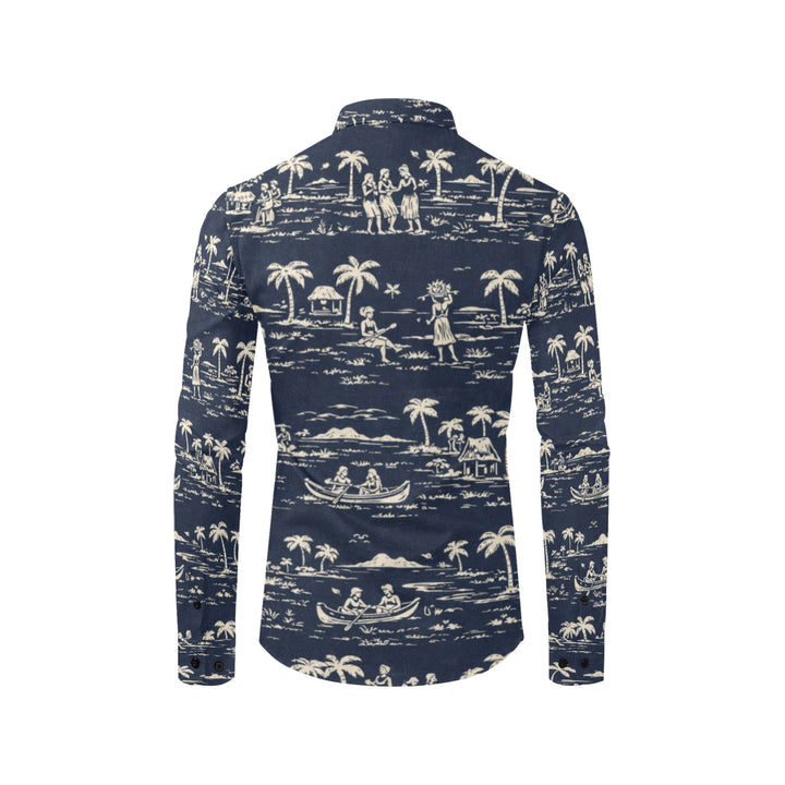 Men's All Over Print Long Sleeve Shirt(Without Pocket)(T61)