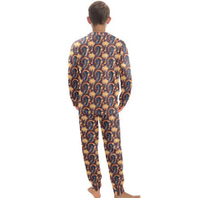 Load image into Gallery viewer, Big Boys&#39; Crew Neck Long Pajama Set
