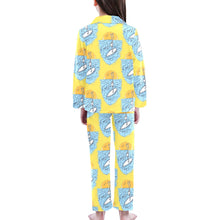 Load image into Gallery viewer, Big Girls&#39; V-Neck Long Pajama Set
