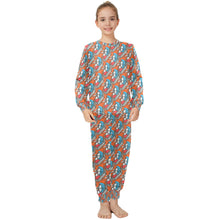 Load image into Gallery viewer, Big Girls&#39; Crew Neck Long Pajama Set
