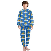 Load image into Gallery viewer, Big Boys&#39; Crew Neck Long Pajama Set
