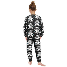 Load image into Gallery viewer, Little Girls&#39; Crew Neck Long Pajama Set
