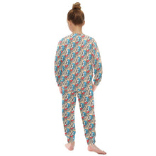 Load image into Gallery viewer, Little Girls&#39; Crew Neck Long Pajama Set
