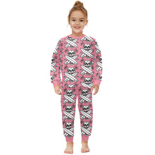 Load image into Gallery viewer, Little Girls&#39; Crew Neck Long Pajama Set
