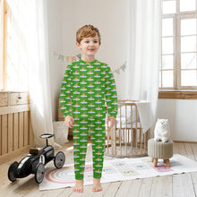 Load image into Gallery viewer, Little Boys&#39; Crew Neck Long Pajama Set
