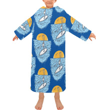 Load image into Gallery viewer, Blanket Robe with Sleeves for Kids
