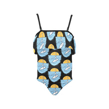 Load image into Gallery viewer, Kids&#39; Spaghetti Strap Ruffle Swimsuit
