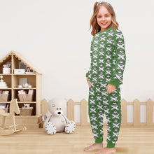 Load image into Gallery viewer, Little Girls&#39; Crew Neck Long Pajama Set
