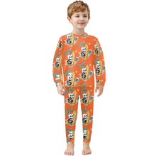 Load image into Gallery viewer, Little Boys&#39; Crew Neck Long Pajama Set
