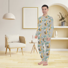 Load image into Gallery viewer, Big Boys&#39; Crew Neck Long Pajama Set
