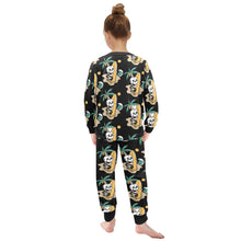 Load image into Gallery viewer, Little Girls&#39; Crew Neck Long Pajama Set
