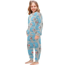 Load image into Gallery viewer, Little Girls&#39; Crew Neck Long Pajama Set
