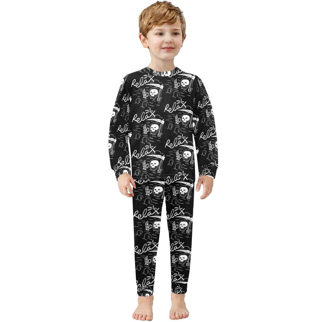 Little Boys' Crew Neck Long Pajama Set