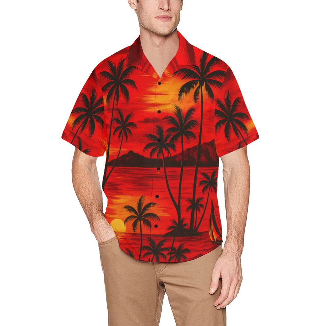 Hawaiian Shirt with Chest Pocket