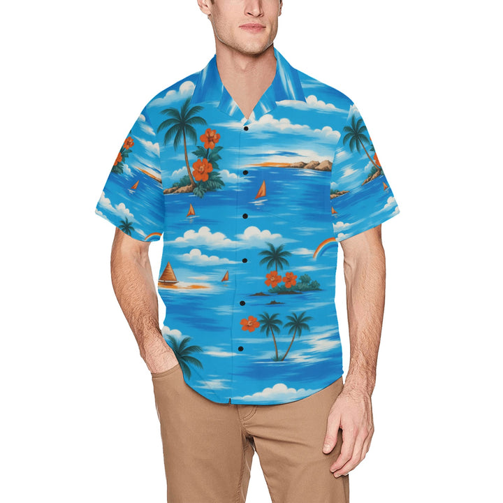 Hawaiian Shirt with Chest Pocket