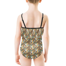 Load image into Gallery viewer, Kids&#39; Spaghetti Strap Ruffle Swimsuit
