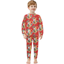 Load image into Gallery viewer, Little Boys&#39; Crew Neck Long Pajama Set
