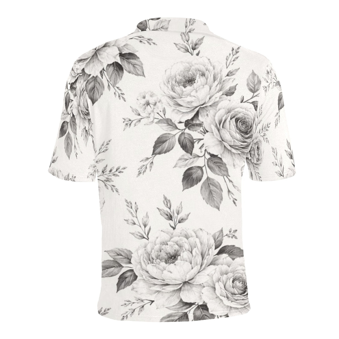 Men's All Over Print Polo Shirt (T55)